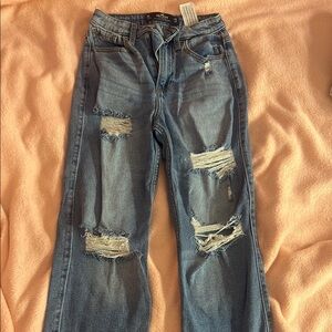 hollister ultra high rise jeans.